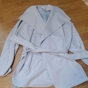 lululemon athletica Light Blue Wrap Belted Jacket